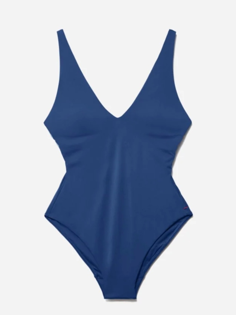 Everlane Women's Deep V-Neck Bodysuit bathing suit one piece large